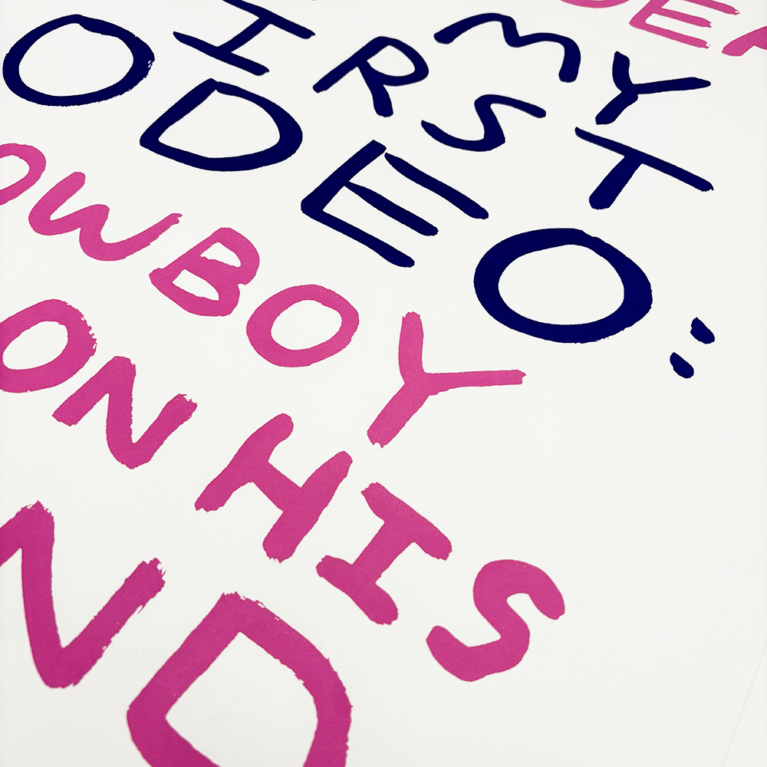 Babak Print Club london Screen Print