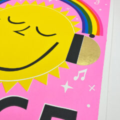 David Newton Print Club London Screenprint