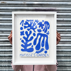 blue matisse framed
