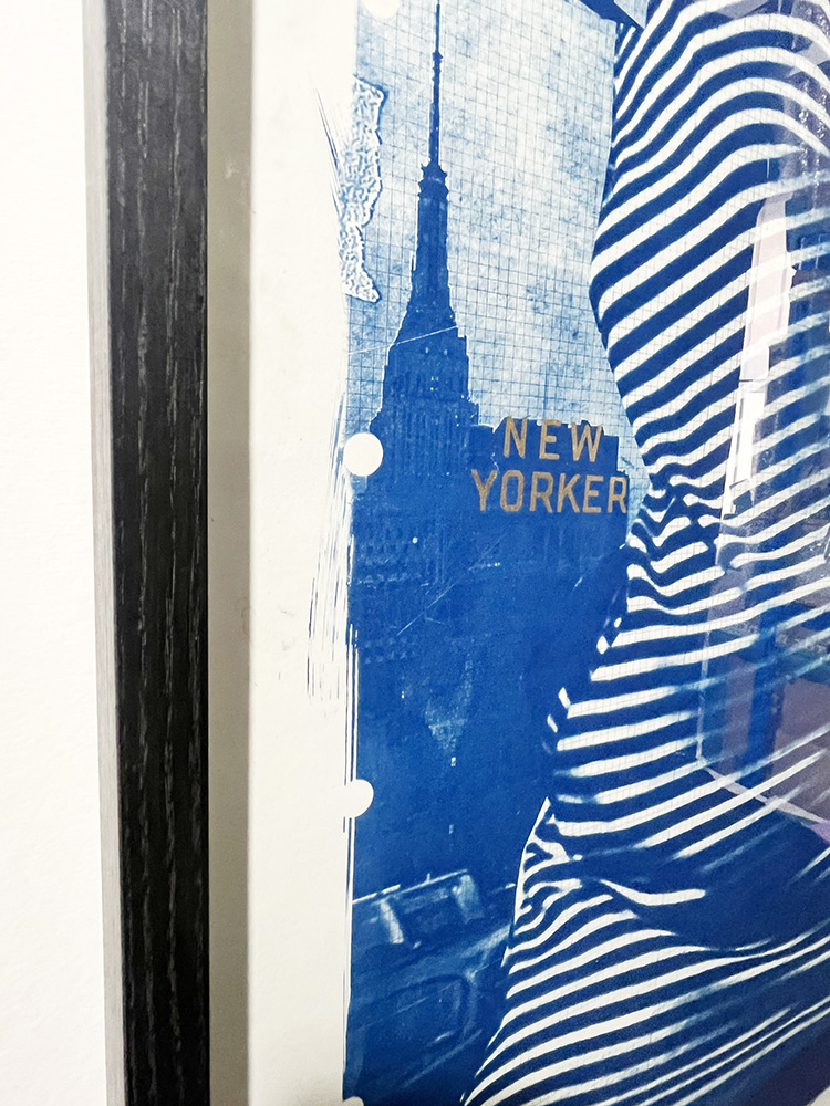 Maxine Gregson newyork Girl cyanotype framed 01