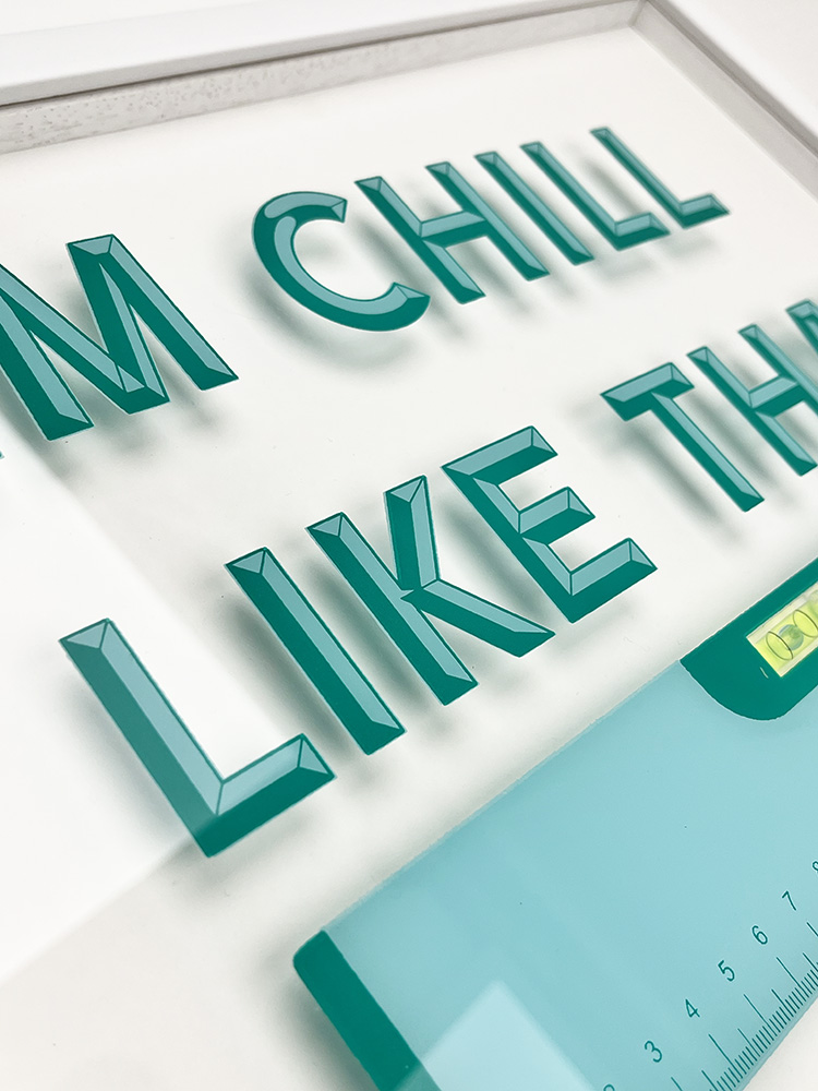 Frederick Higginson_Im chill like that_screen print on frame_02