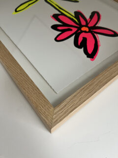 John boothFluro Flower (Pink)framed screen print02