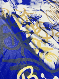 DonkBe brave blue graffiti screen print01