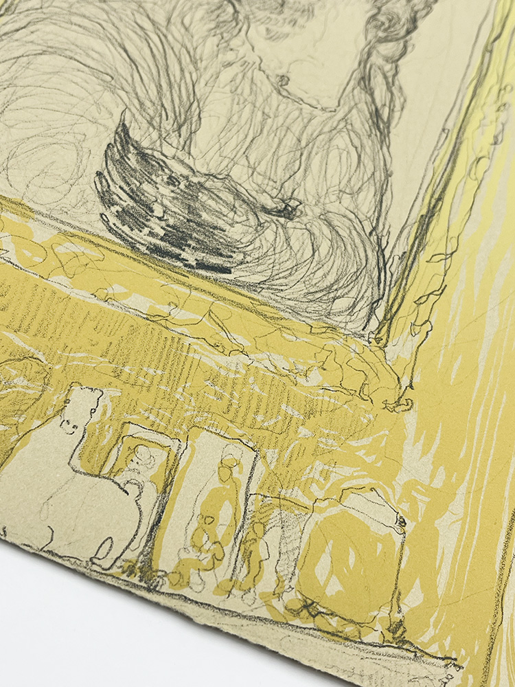 Georgia Green mirror bear stone lithography02