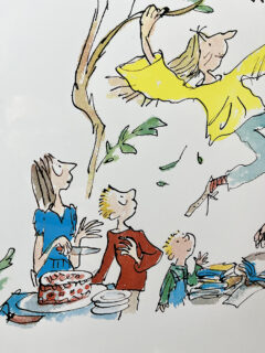 Quentin Blake children illustrator screen print 02
