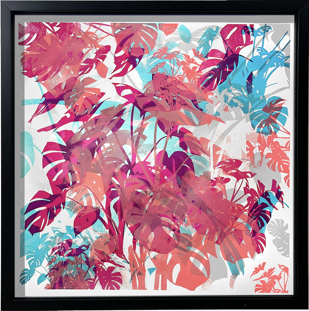 Red Monstera By Chris Keegan Framed
