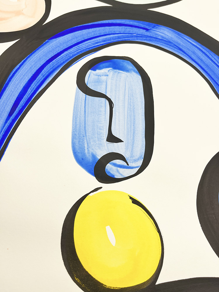 simone brewsterPainted studyOriginal Art 08
