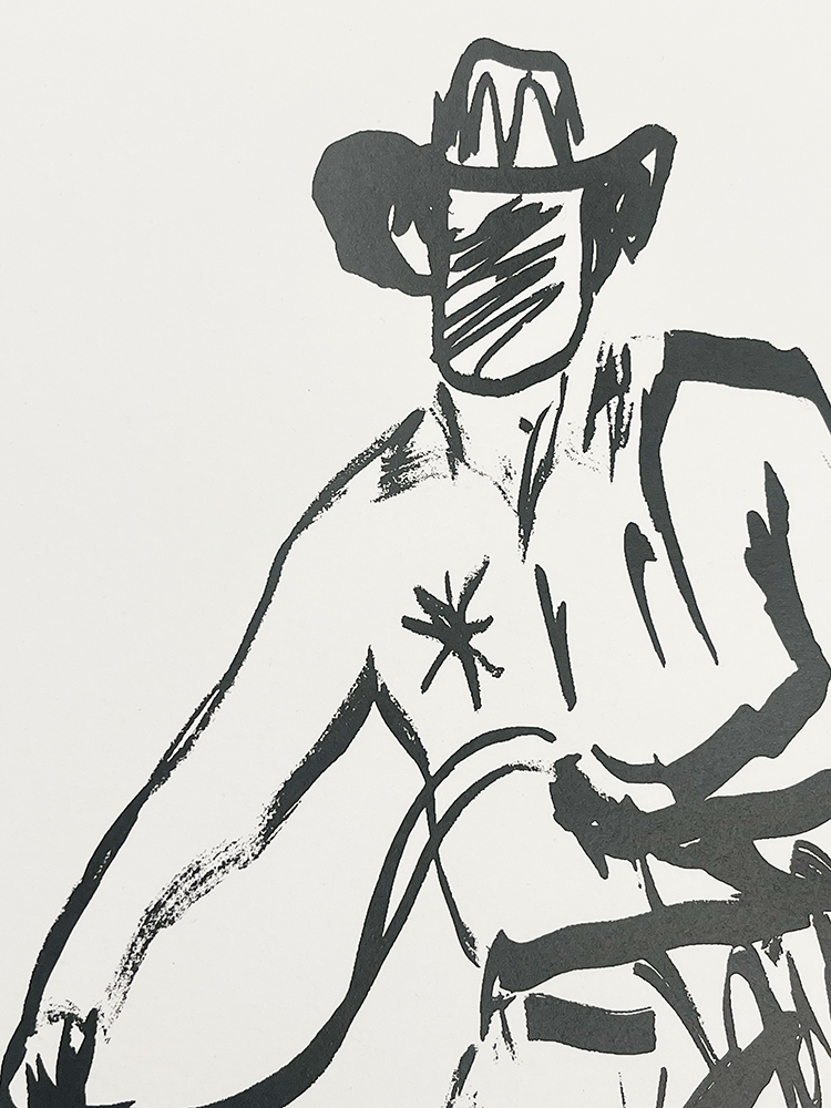 Caitlin Flood-Molyneux Ready cowboy screen print 03