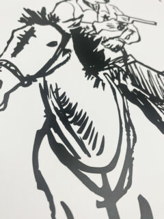 Caitlin Flood-Molyneux cowboy in pursuit screen print 03