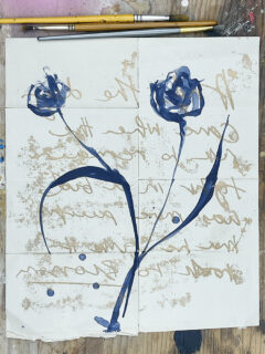 Caroline Tomlinson original art relief ink 08