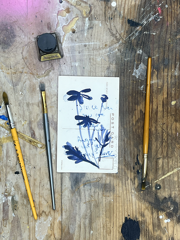 Caroline Tomlinson original art relief ink 12
