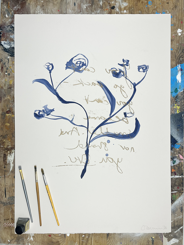 Caroline Tomlinson original art relief ink 15