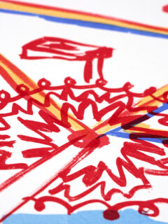 Alex Evens A bike around screen print 03