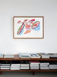 Alex Evens A bike around screen print 05
