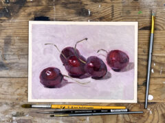 Helen Perkins Summer still life original painting a12