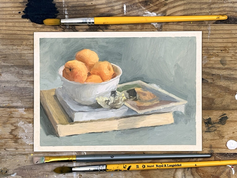 Helen Perkins Summer still life original painting a16