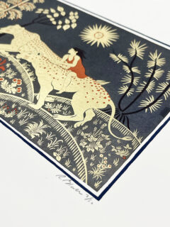 Ruth Blanke gold Screen print on metal leaf01