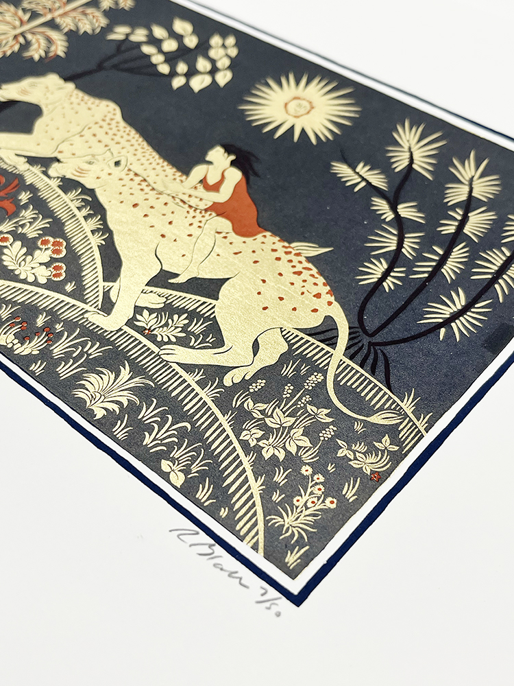 Ruth Blanke gold Screen print on metal leaf01