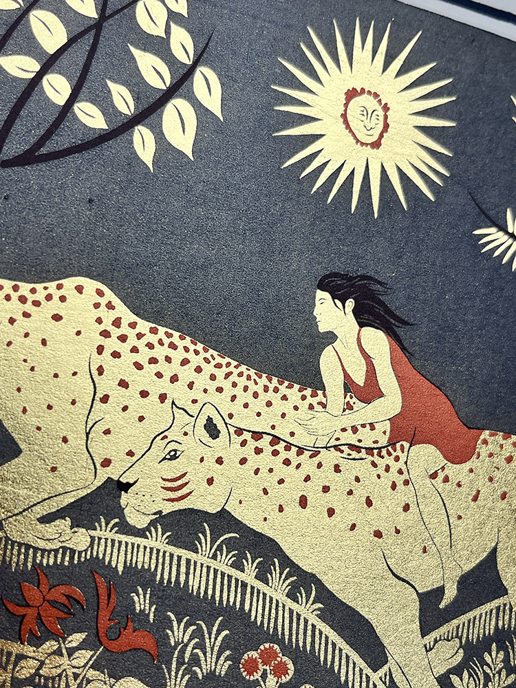 Ruth Blanke gold Screen print on metal leaf02