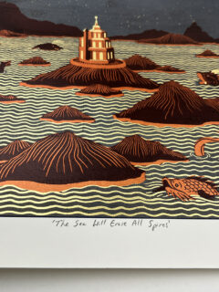 Ruth Blanke gold Screen print on metal leaf14