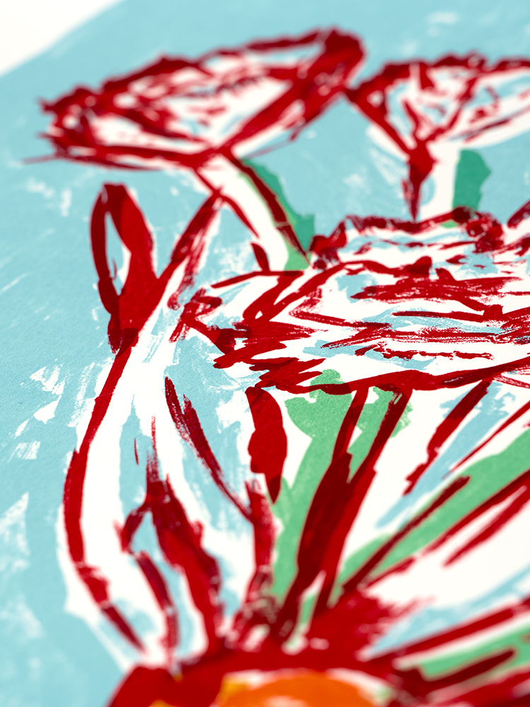 alex evans screenprint Flowers and Cutlery6