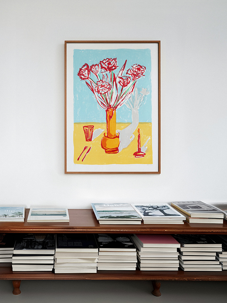alex evens screenprint Flowers and Cutlery12