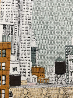 clare Halifax Empire State , New York Screen print 01