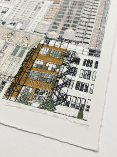 clare Halifax Empire State , New York Screen print 03