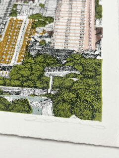 clare Halifax London City Scape Screenprint 01