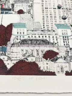 clare Halifax Shard, London eye Screen print 03