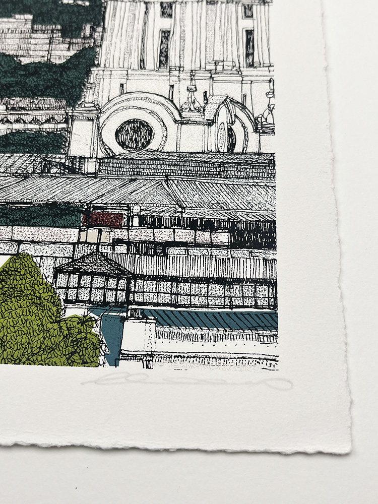 clare Halifax St Pauls , London Screen print 01