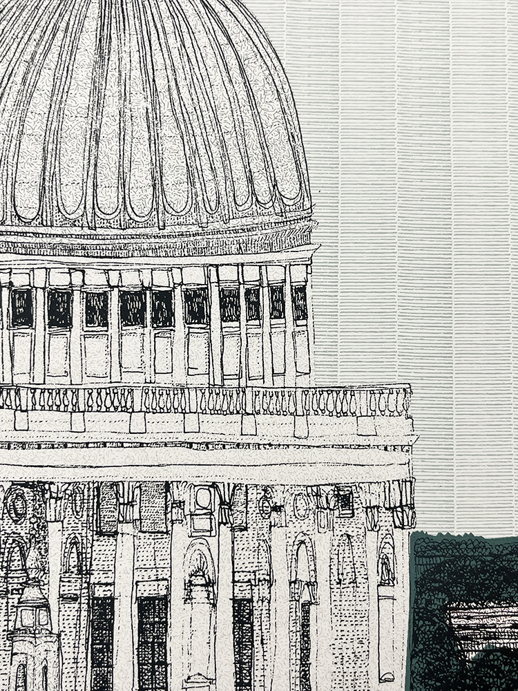 clare Halifax St Pauls , London Screen print 03