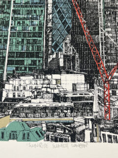 clare Halifax Sunrise Sunset , London Screen print 03