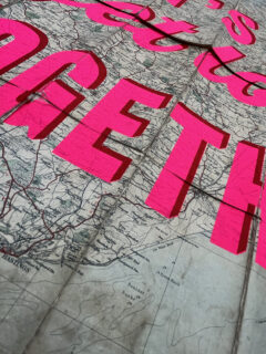 Dave BuonaguidiLets go get lost together original antique map 02