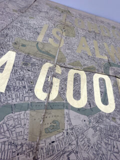 Dave BuonaguidiLondon is always a good idea original map gold leaf 01