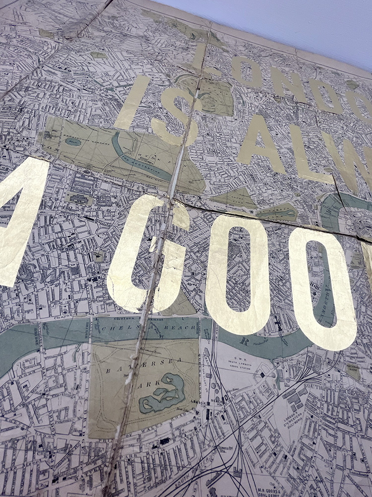 Dave BuonaguidiLondon is always a good idea original map gold leaf 01