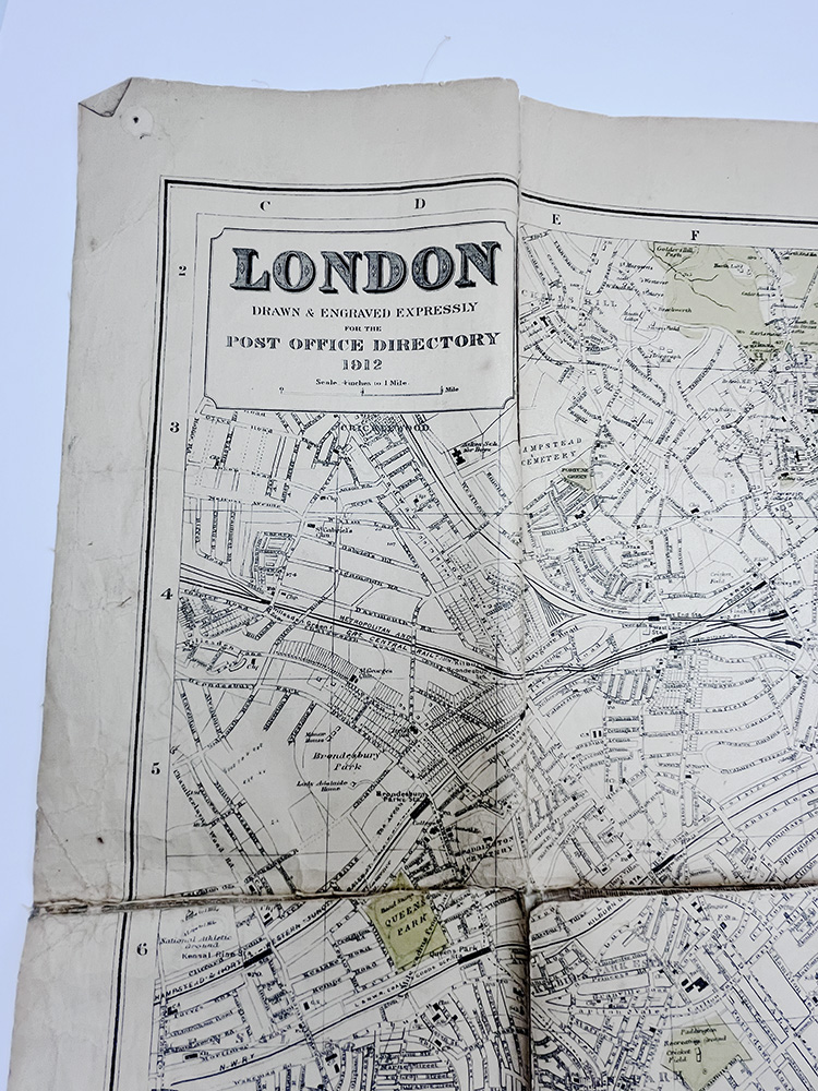 Dave BuonaguidiLondon is always a good idea original map gold leaf 03