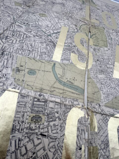 Dave BuonaguidiLondon is always a good idea original map gold leaf 05
