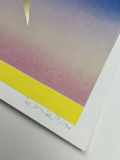 Donk Summer Moon Screenprint with gold leaf 01