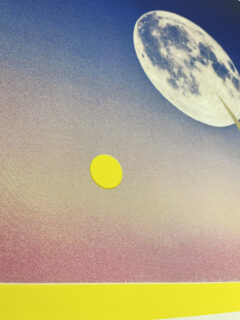 Donk Summer Moon Screenprint with gold leaf 03