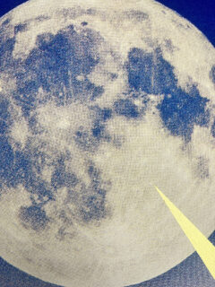 Donk Summer Moon Screenprint with gold leaf 04
