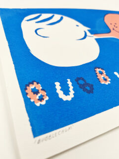 Max Machen bubble chum Hand pulled screenprint 01