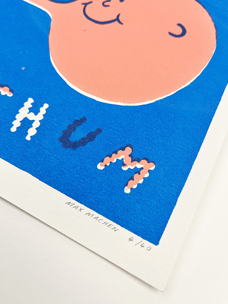 Max Machen bubble chum Hand pulled screenprint 03