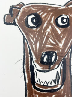 Stephen Anthony Davids Dog Original Drawing 06