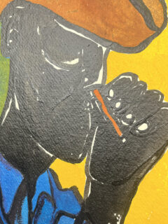Stephen Anthony Davids smoking cowboy Original painting 03