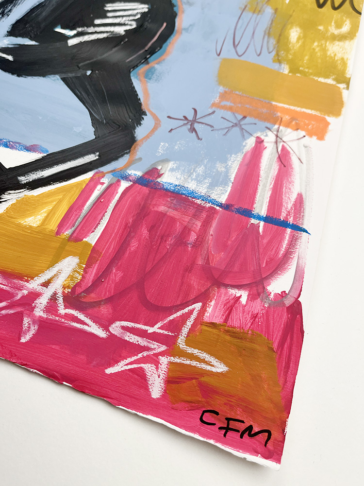 Caitlin Flood-Molyneux In the fast lane Original mixed media 03