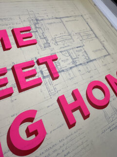Dave Buonaguidi Real Hackney daveHome sweet fucking home original screen print 07