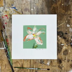 M.E. Ster-Molnar Mini Bloom flowers original monoprint s 17