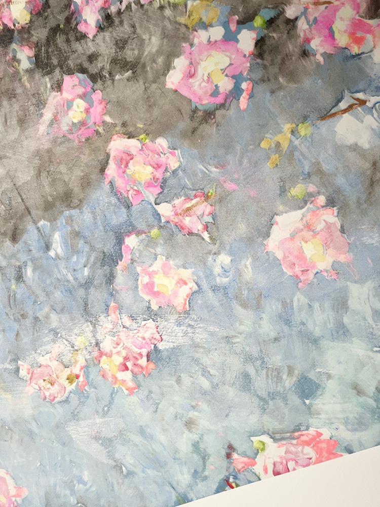 M.E. Ster-Molnar cherry blossom original monoprint 03