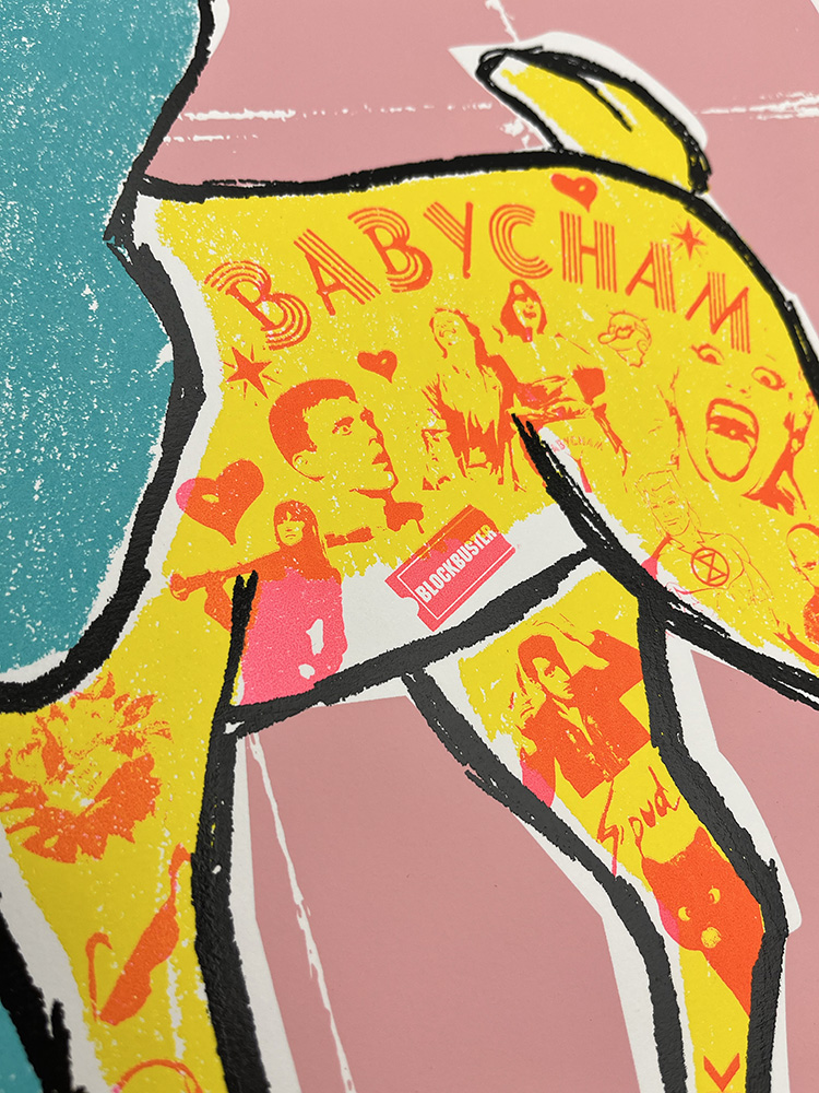 Rob Timm Glory Babycham screen print 03